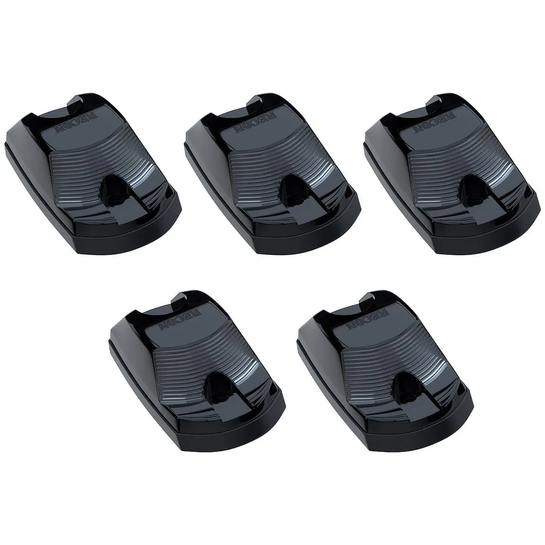 264342BKHPWH – RECON ACCESS Roof Marker Light, Direct Fit Tear Drop Smoke ABS Plastic Lens OLED Running Lights White ...